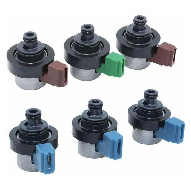THORMN 6pcs Solenoid Valve 4EAT Transmission Case Solenoid Valve Kit Automobile Refitting Accessories Metal Parts