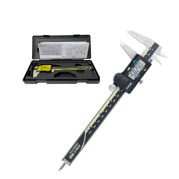 Mitutoyo 500-196-30 Digital Caliper, 0-6"/150mm Range, 0.0005"/0.01mm Res, Professional Tool