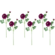 Northlight Real Touch Mulberry Purple Dahlia Artificial Floral Sprays, Set of 6 - 23"