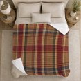 thumbnail image 5 of Traditional Tartan Plaid, Festive autumn celebration Scene, Warm Flannel Blanket for Ranch House and Living Room with Detailed Artwork, Art Lovers Christmas Gift, Festive Home Decor, 5 of 9