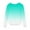 Mint Green, variant on CLOISE Boys Girls Kids Tops Trendy Crew Neck Shirt Tunic Gradient Long Sleeve Pullover Casual Fall Fashion Outfits Blue