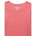 thumbnail image 2 of 365 Kids By Garanimals Girls Long Sleeve Pointelle T-Shirt, Sizes 4-10, 2 of 3