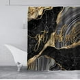 thumbnail image 3 of Get Naked Marble Shower Curtain, Luxury Gold Glitter Words Cracked Lines Grey Black Marble Pattern Abstract Modern Bathroom Decor, Waterproof Fabric Shower Curtain, 72 X 72 Inch, Funny Quotes, 3 of 5