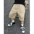 thumbnail image 4 of Kids Cargo Pants Khaki Shorts Casual Stretch Toddler Shorts Kids Shorts Boys 6-7 Years Summer&nbsp;Clothing, 4 of 7