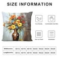thumbnail image 5 of Chilfamy Fall Decor Flower Painting Pillow Covers for Couch Sofa Indoor Outdoor 1PC 12x12in, 5 of 5