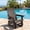 Coffee Brown -1 Pack, variant on DEAUL HDPE Adirondack Outdoor Glider Chair, 3-Position Adjustable Backrest All-Weather Heavy Duty Glider Chair for Pool, Teak (1 PC)
