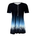 thumbnail image 3 of Oksale Short Sleeve Tunic Tops for Women Plus Size Button V Neck Tunic Blouses Dressy Casual Floral Summer T-shirts 2026 Multicolor M, 3 of 5
