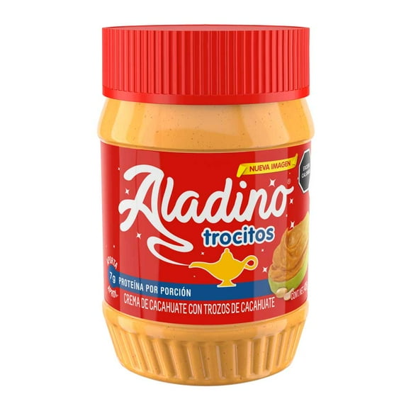 Crema de cacahuate Aladino trocitos 425 g
