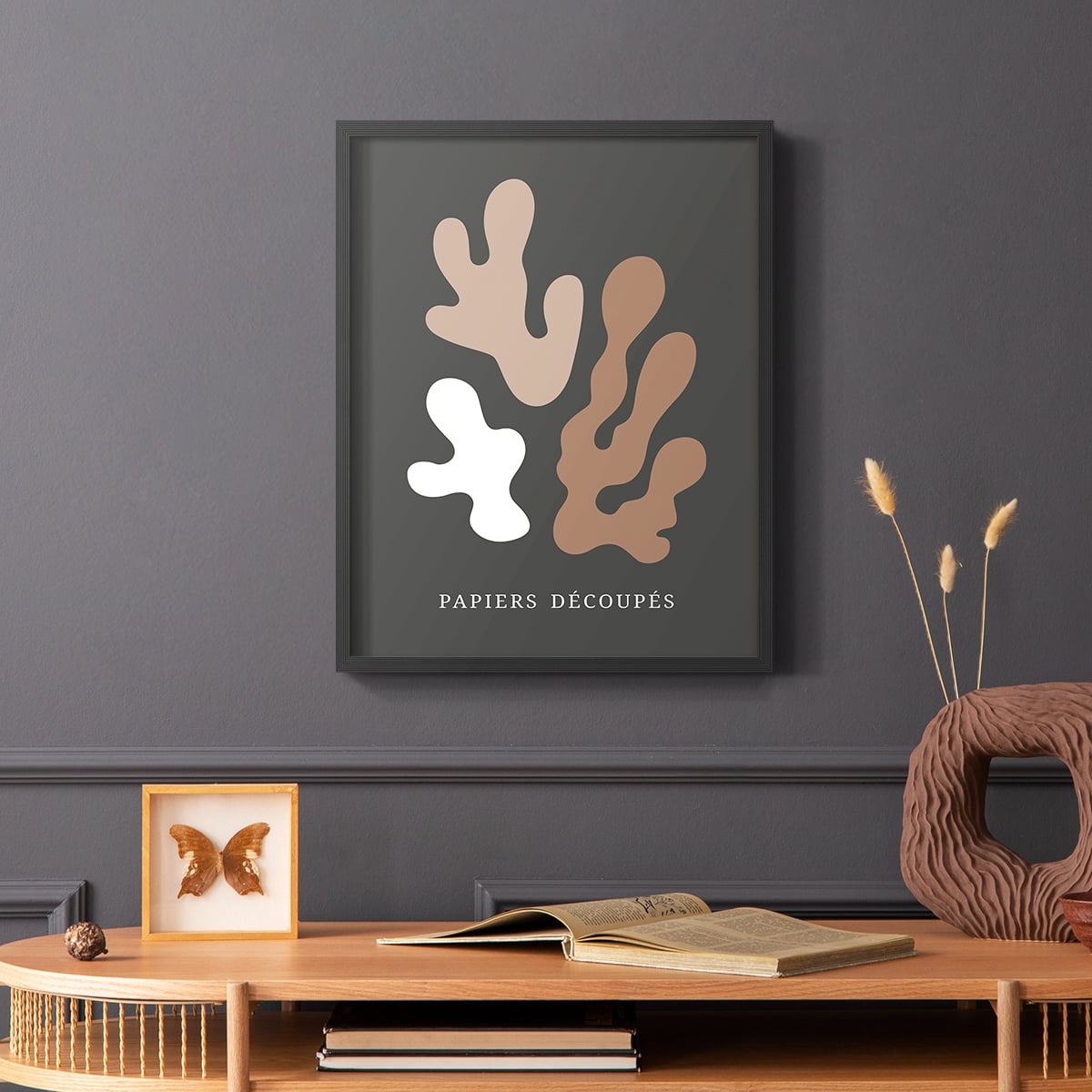 Matisse CDV in Black Solid Wood Framed Print No Nail Hanging