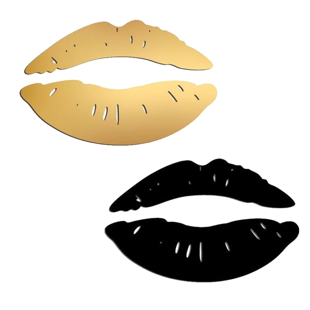 2 piezas labios acrílico espejo pared pegatina 3D espejo decorativo pegatina Vhermosa