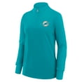 thumbnail image 2 of Women's Logo Athletic Aqua Miami Dolphins Velocity Quarter-Zip Jacket, 2 of 3
