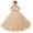 Champagne, variant on Girl Tulle Flower Dress for Wedding Lace Applique Princess Pageant Dresses Long Girls Party Ball Gow