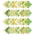 thumbnail image 2 of Soimoi Precut 10-inch Check Prints Cotton Fabric Bundle Quilting Squares Charm Pack DIY Patchwork Sewing Craft- Light Green & Mustard Yellow, 2 of 7