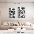 thumbnail image 4 of Elephant Stock Black And White Graffiti Italian Wall Art - Vertical Multi Panel Canvas - Living Room Wall Decor - Kids Nursery Multi Panel - Black And White Decor By Emmanuel Signorino - 36" X 57", 4 of 8