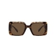 thumbnail image 3 of Gafas de sol Versace para mujer con montura Havana y lentes de color marrón oscuro de 54 mm, 3 of 4