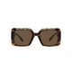 thumbnail image 3 of Gafas de sol Versace para mujer con montura Havana y lentes de color marrón oscuro de 54 mm, 3 of 4