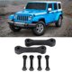 thumbnail image 5 of Almohadilla de cubierta de tira de hebilla de bloqueo de gancho de motor de coche compatible con Jeep Wrangler 2007-2017, 5 of 11