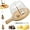 B-B, variant on Cheese Curler Wheel, Stainless Steel Cheese Curler Flower Maker Wheel Slicer with Punch Tool, Handheld Cheeses Shaver Wooden Base, for Cheeses, Chocolate (B-A)