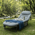 thumbnail image 5 of SWEETCRISPY Folding Camping Cot for Adults with Headrest & Mattress, 71 Inch Portable Sleeping Bed for Camping, Travel, Gray, 5 of 6