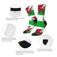 thumbnail image 4 of Funny Novelty Colorful Socks Welsh Flag Patterned Casual Crew Socks, 4 of 7