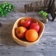 thumbnail image 5 of Wooden Decorative Natural Wood Fruit Bowl, Irregular Creative Rustic Hand Carved Candy Snack Keys Serving Bowl (6"-8" Diameter), 5 of 7
