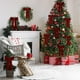 thumbnail image 3 of Decoraciones de Árbol de Navidad 6Pc Terciopelo Árbol de Navidad Decoración de Arco Corona Arco Decoraciones de Navidad para el Hogar, 3 of 7