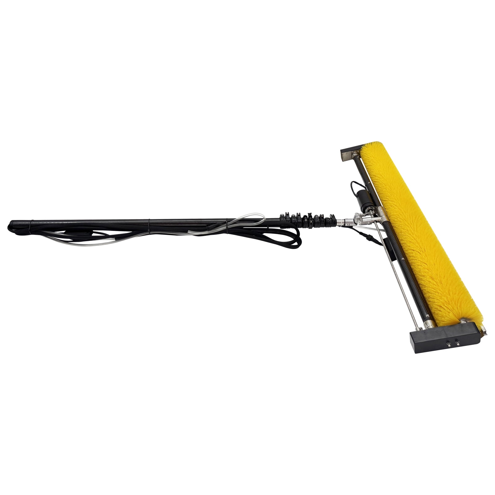 5M Automatic Solar Panel Cleaner 110V Electric Roller Brush with 16.4FT Pole High-Efficiency Scrubbing