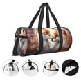 thumbnail image 3 of Sikiie Romantic Flower Fox Duffel Bag, Travel Bag, Sports Gym Bag - Ideal for Sports, Gym, Overnight Stays, 3 of 6