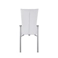 thumbnail image 6 of Milan Monique Motion-Back Steel/PU Side Chair in White (Set of 2), 6 of 9