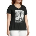 thumbnail image 3 of Just My Size Women's Plus Size Graphic Short Sleeve V-neck Tee, 3 of 5