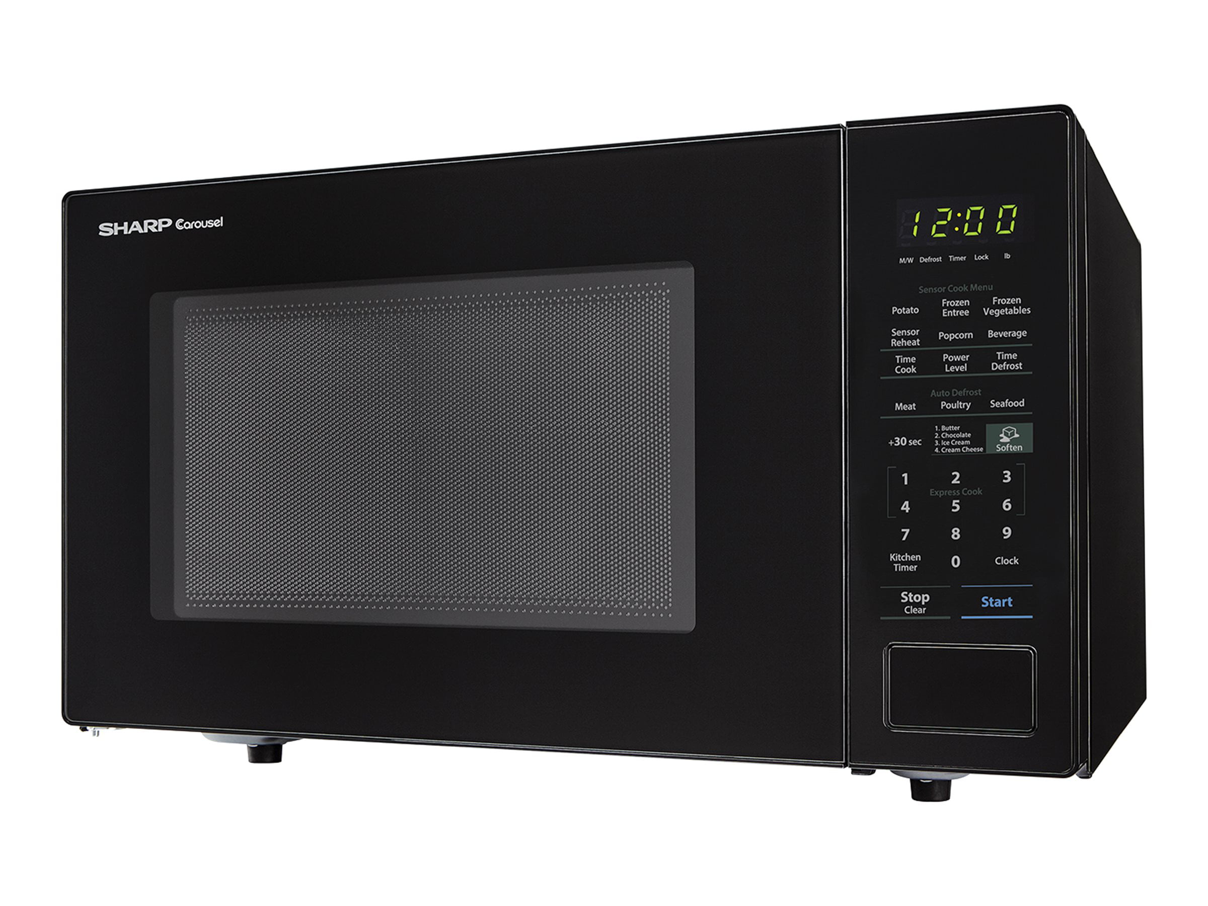 Sharp Carousel SMC1441CB - Microwave oven - freestanding - 1.4 cu. ft