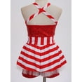thumbnail image 5 of TTAO Kids Christmas Dance Leotard Tutu Dress Girls Sequins Santa Claus Dress Xmas Elf Sleeveless Bodysuit Jumpsuit Red 12, 5 of 7