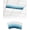 Teal, Blue, White, variant on 2 Pack Fluorescent Light Cover for Ceiling Lights, Black Grey Ombre Magnetic Classroom Light Filters 4x2 Feet, Summer Beach Ocean Waves Coastal Decorative Ceiling Shade Panel for Office