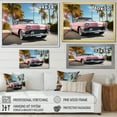 thumbnail image 4 of Designart "Pink Cadillac in Miami I" Transportation Floater Framed Canvas Print, 4 of 7