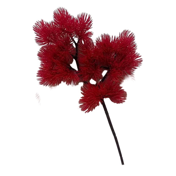Plantas artificiales Injueey 4 piezas Decoración de hogar Materiales de Artesanía Rojo