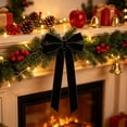 thumbnail image 4 of Talqzovs Velvet Ribbon Bows Christmas Tree Decorations , 10.24x5.12in Christmas Bows for Wreaths for Tree Front Door Wreath Garland Holiday Decor, 4 of 6