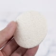 thumbnail image 4 of Janrevotw 10 Pcs Loofah Face Wash Tablets Exfoliating Scrubbing Sponge Natural Loofah Material, Water Becomes Large Round Loofah Make-Up Remover Face Wash Tablets Bath/Facial Essentials, 4 of 7