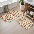 thumbnail image 2 of Pioneer Flower Floral Print Pattern Bath Mat Set Of 2,Non-Slip Rug for Bathroom,Kitchen,Bedroom,Entrance, 30x17 and 23.5x15.7 Inches, 2 of 5