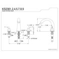 thumbnail image 2 of Kingston Brass Royale Two Handle Roman Tub Filler, 2 of 2