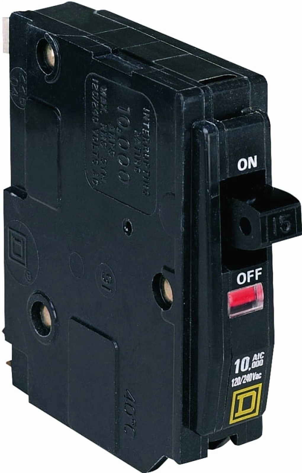 Square D Homeline HOMT1520CP – Single-Pole Tandem Circuit Breaker, 15/20 Amp, Plug-On Design, 10,000 AIR