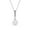 White Gold, variant on Cate & Chloe Gabrielle 18k White Gold Plated Shell Pearl Necklace with Swarovski Crystals for Women