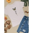 thumbnail image 3 of Butterfly Design T-Shirt Women -Image by Shutterstock, Female 4X-Large, 3 of 4