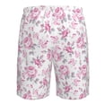 thumbnail image 6 of Naloa Rose Flowers Men's Beach Shorts, Surfing shorts, Swim trunks, Quick Dry Swim Trunks for Surfing Beach Fun - Small, 6 of 9