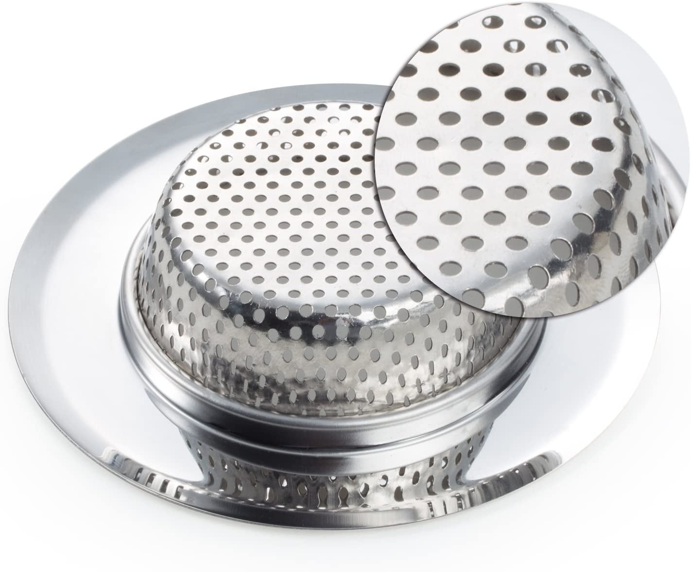 Hygie Rinse Abflusssieb Aus Edelstahl – 3-in-1 Mit Pop-Up-Funktion, 2 Stück, Für US-Standard-Spülen