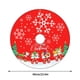 thumbnail image 3 of pstuiky Falda para árbol de Navidad con decoración de Papá Noel y copos de nieve. Exquisita decoración para la base del árbol., 3 of 5