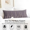 thumbnail image 3 of Boho Long Body Pillow Cover – Soft & Breathable Ethnic Fabric, Hidden Zipper, 20"x54", Stylish Abstract Tribal Print – Gift for Side Sleepers, Pregnancy, Home Decor, 3 of 7