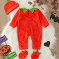 thumbnail image 6 of Kogui Baby Boy Clothes Long Sleeve Baby Boy Girl Halloween Outfit Romper Long Sleeve Jumpsuit Western Fall Winter Clothes 0 3 6 9 12 18 24 Months (Red,12-18 Months), 6 of 6