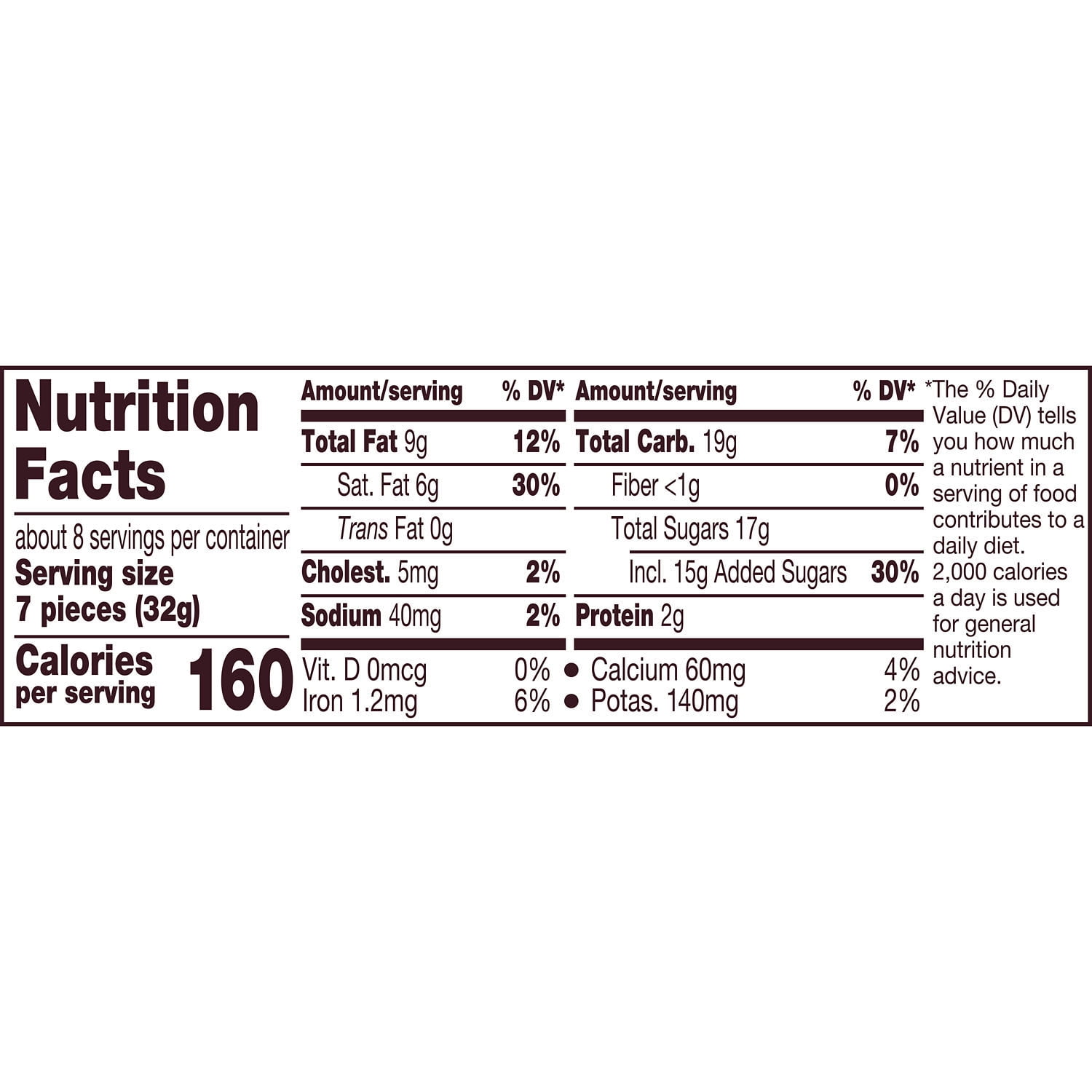 Hershey's Kisses Rainbow Brownie Flavored Candy, Share Pack 9 oz