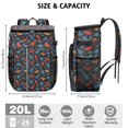 thumbnail image 3 of Travel Cooler Bag - Dinosaur and Bone Silhouette Pattern Camping Beer Cooler Backpack with Bottle Opener- Waterproof Insulated Picnic Backpacks - Cooler Bag for Beach, 3 of 6