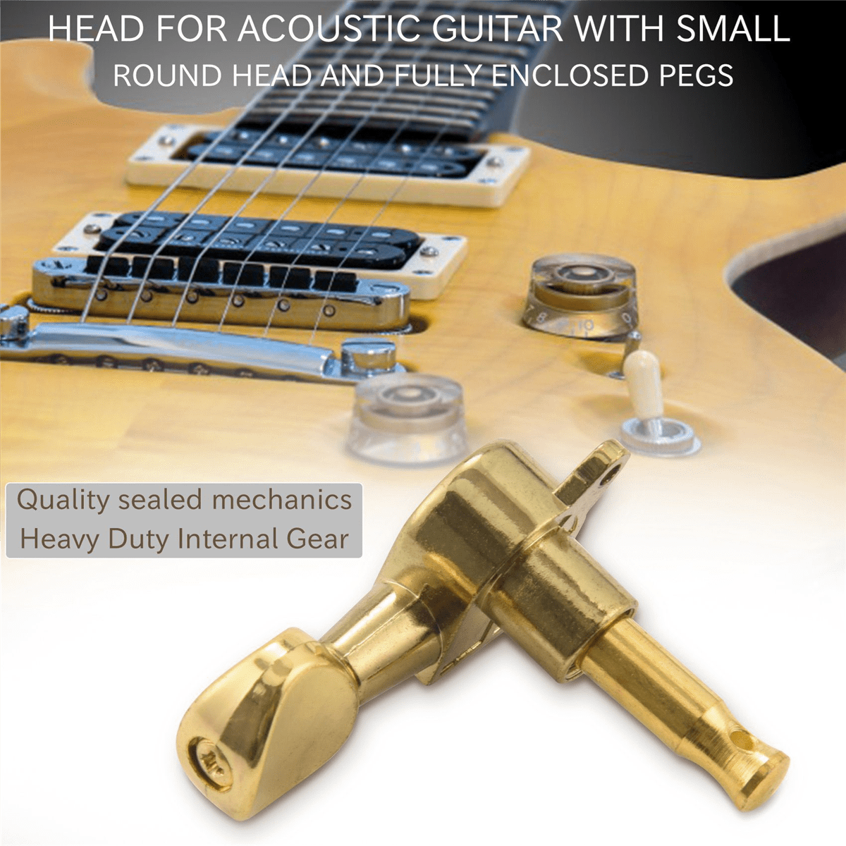 18 Guitar Tuning Pegs VERROUILLAGE Tuner Touches Guitar Strings Button 9L + 9R Gold